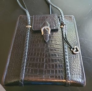 Brighton dark brown leather bag